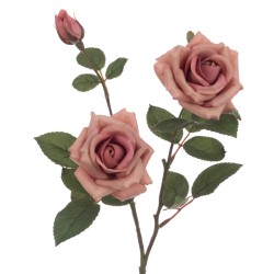 Eco Artificial Rose Spray Pink 70cm - R062 LL2