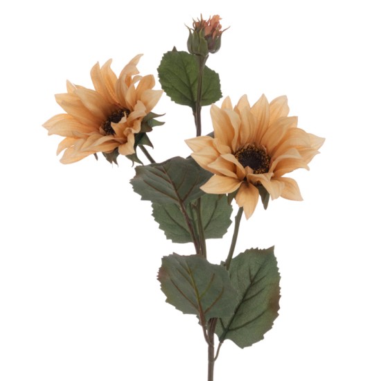 Eco Artificial Sunflowers Cappuccino 75cm - S127 