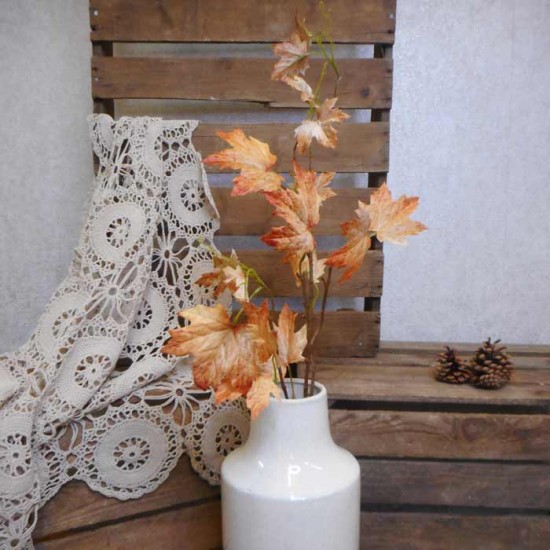 Artificial Maple Leaves Branch Russet - MAP008 AA4