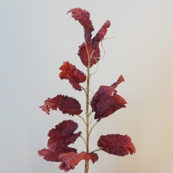 Faux Dried Artificial Leaves Spray Red 77cm - LEA009 LL1