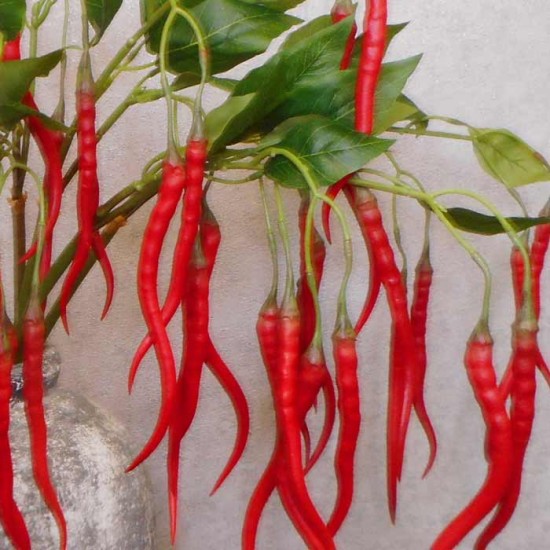 Artificial Chillies on Long Stem Red - CHI003 KK2