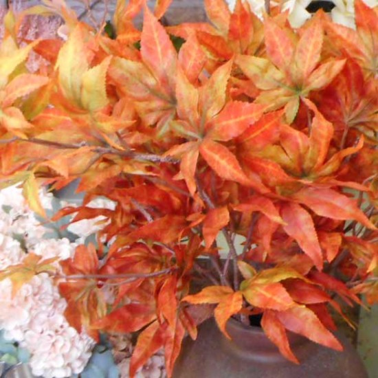 Artificial Japanese Maple Leaves Branch Autumn Harvest 74cm - MAP001 F1