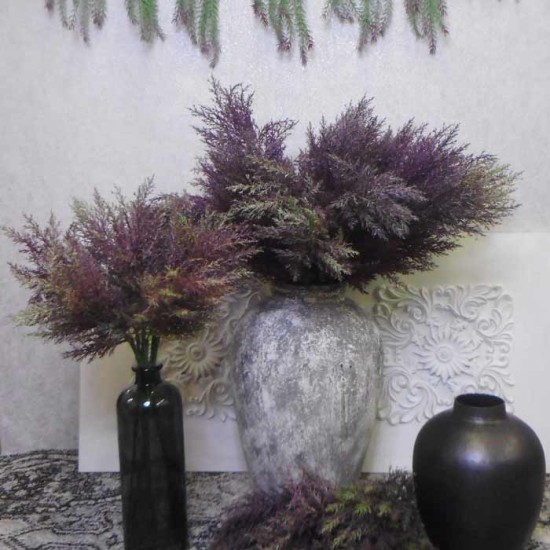 Artificial Pampas Grass Aubergine Purple 65cm - PAM007 L2