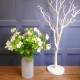 Artificial Bellflowers White 47cm - B033 B2