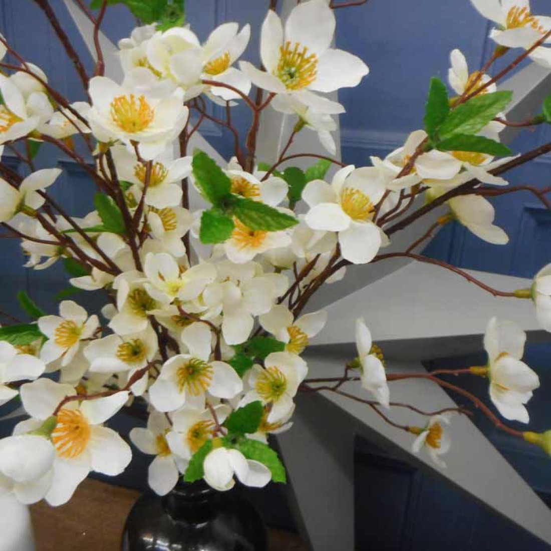 Artificial Orange Blossom Branch White Flowers 79cm Artificial Flowers