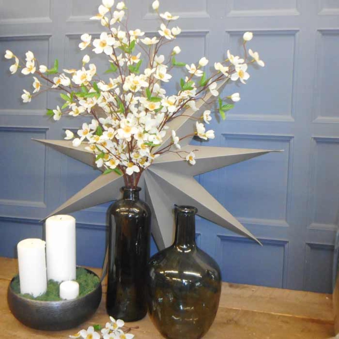 Artificial Orange Blossom Branch White Flowers 79cm Artificial Flowers