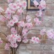 Artificial Peach Blossom Branch Pink 130cm - B007 A1