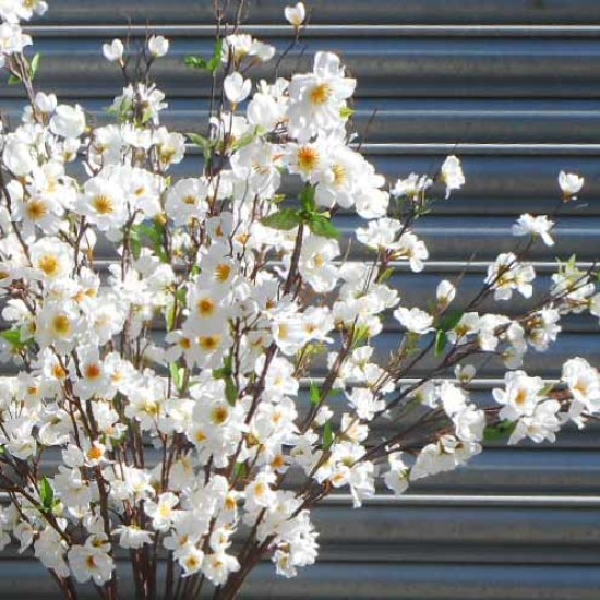 Artificial Apple Blossom XL Ivory 120cm - C119 