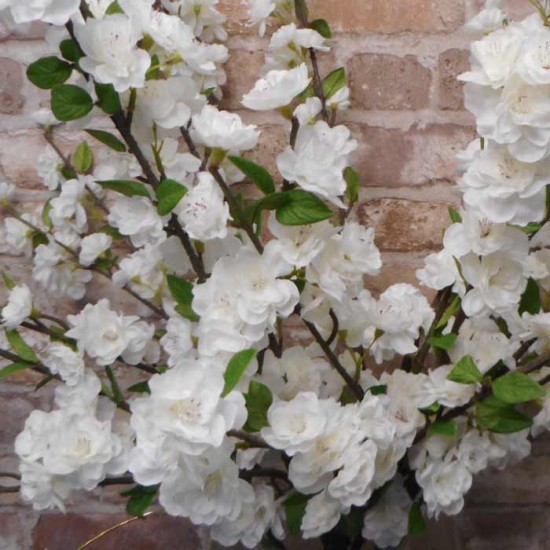 Artificial Cherry Blossom Branch White 89cm - B020 A3