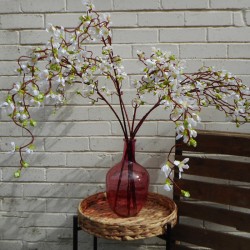 Cream Weeping Cherry Blossom Branch 118cm - C183 B1