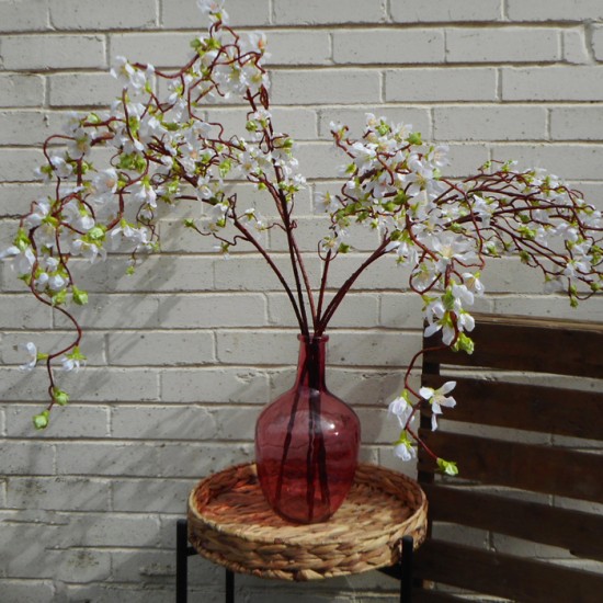 Cream Weeping Cherry Blossom Branch 118cm - C183 B1