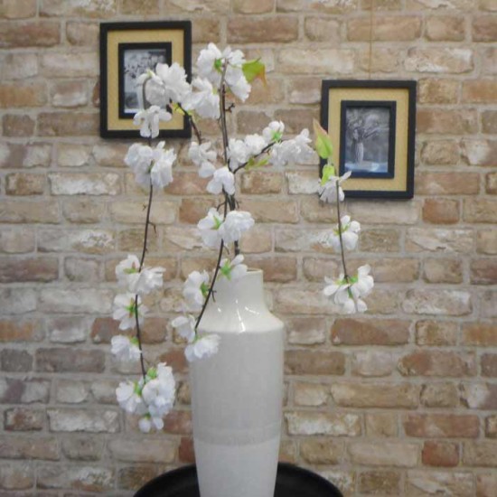 Weeping Cherry Blossom Branch White 123cm - B065 A1