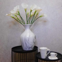 Artificial Calla Lilies Real Touch Medium Cream 66cm - C157 