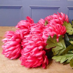Artificial Bloom Chrysanthemum Cerise Pink 90cm - C179 A1