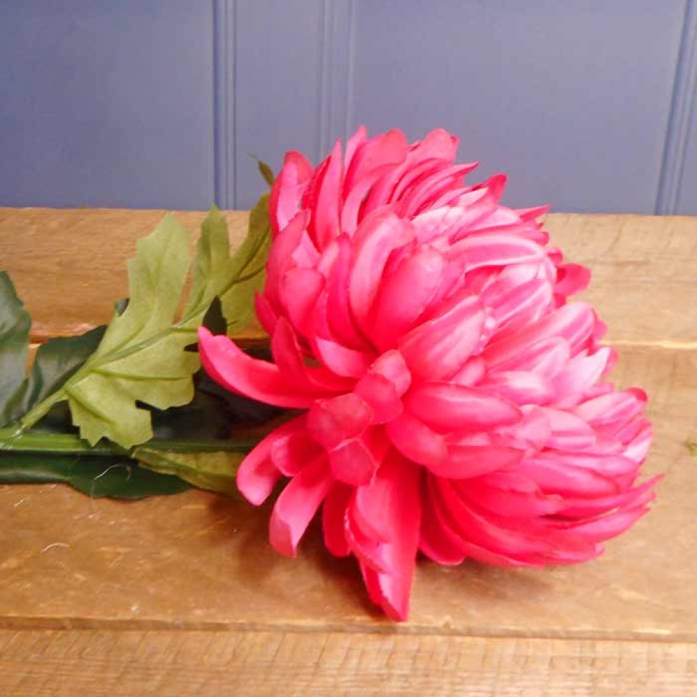Artificial Bloom Chrysanthemum Cerise Pink 90cm Artificial Flowers