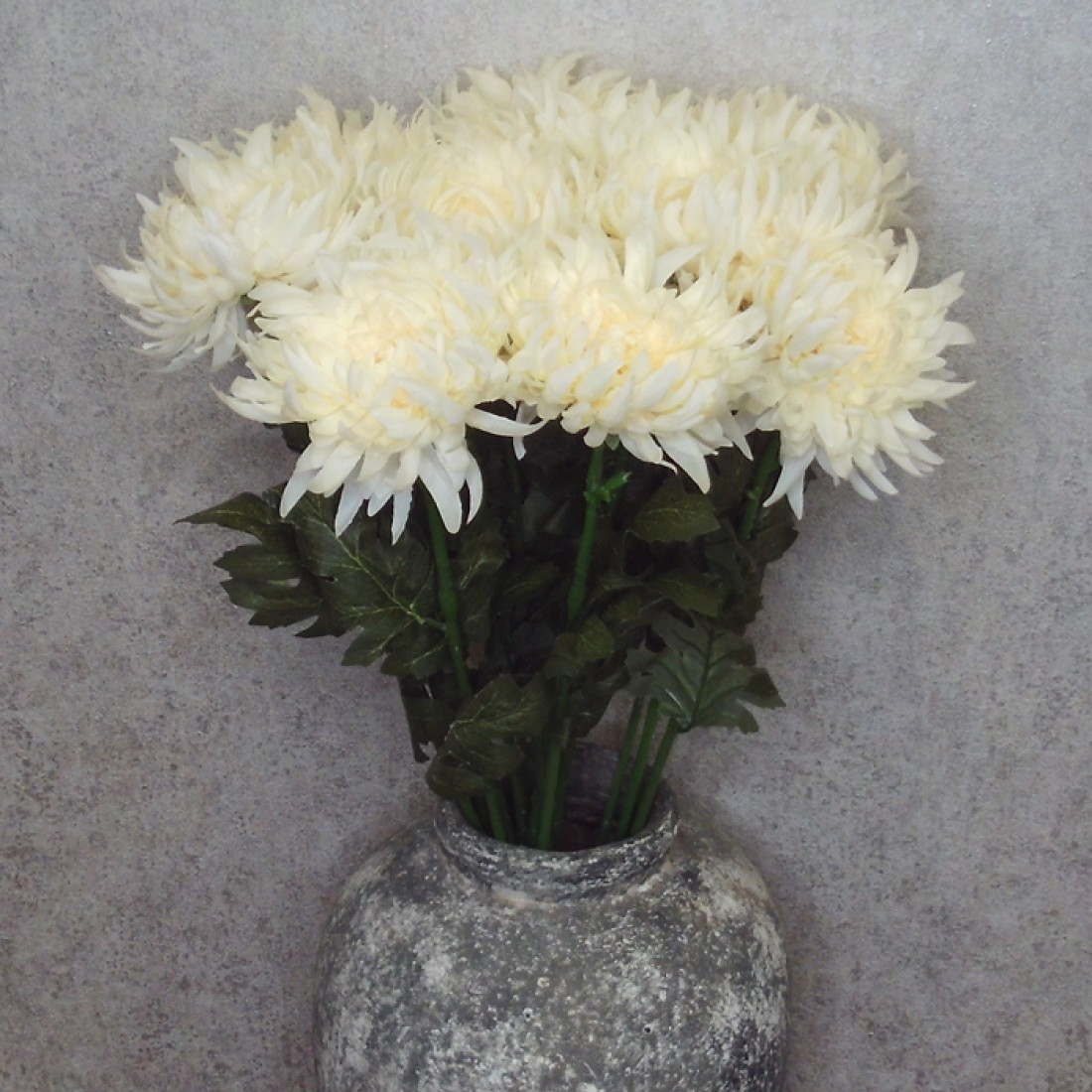 Bloom Chrysanthemums Cream 69cm Artificial Flowers