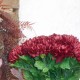 Artificial Chrysanthemums Dark Red 57cm - C175 D4