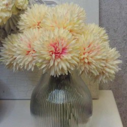 Mini Artificial Chrysanthemums Cream Pink 24cm - C111 C2