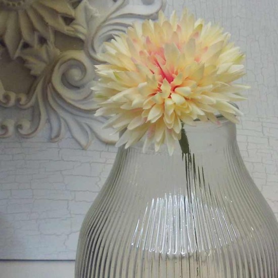 Mini Artificial Chrysanthemums Cream Pink 24cm - C111 C2