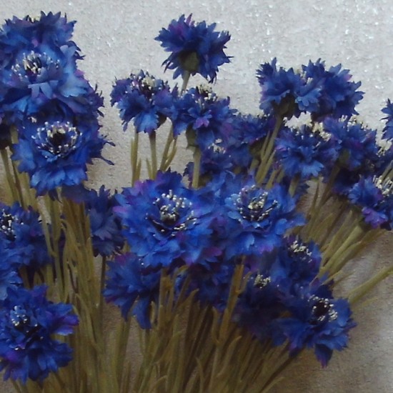 Artificial Meadow Cornflowers Blue 62cm - C147 B3