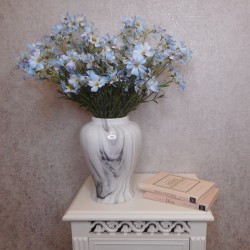Flax Flowers Blue 48cm - F067 E3
