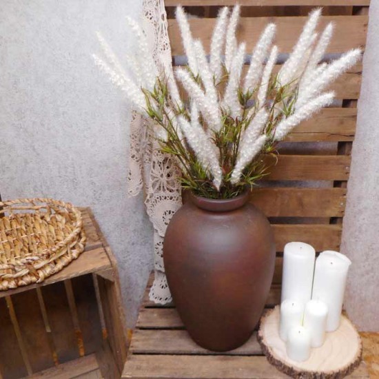 Artificial Fox Tail Flowers Cream 70cm - F061 G3