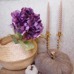 Antique Hydrangea Dusky Aubergine 76cm | Faux Dried Flowers - H198 G1