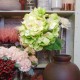 Artificial Hydrangeas Lime Green 67cm - H093 F1