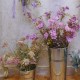 English Meadow Artificial Flowers Pink Achillea 49cm - M075 EE3