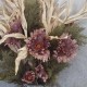 Antique Ruffled Poppy Aubergine 75cm | Faux Dried Flowers - P034 R4