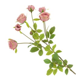 Artificial English Roses Spray Pink 72cm - R403 L2
