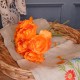 Artificial Roses Bunch Orange 26cm - R139 GG1