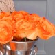 Artificial Roses Bunch Orange 26cm - R139 GG1