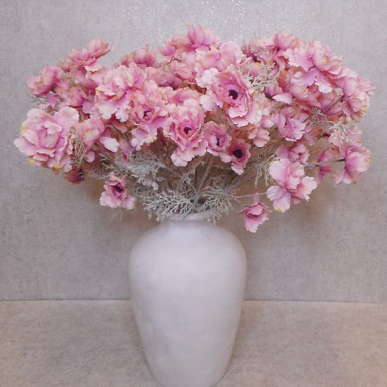 Artificial Wild Flowers Dusky Pink 61cm - W013 M3