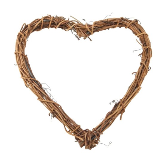 Natural Vine Hearts 25cm x 21cm - BKT023 Natural Vine Hearts 25cm x 21cm - BKT023