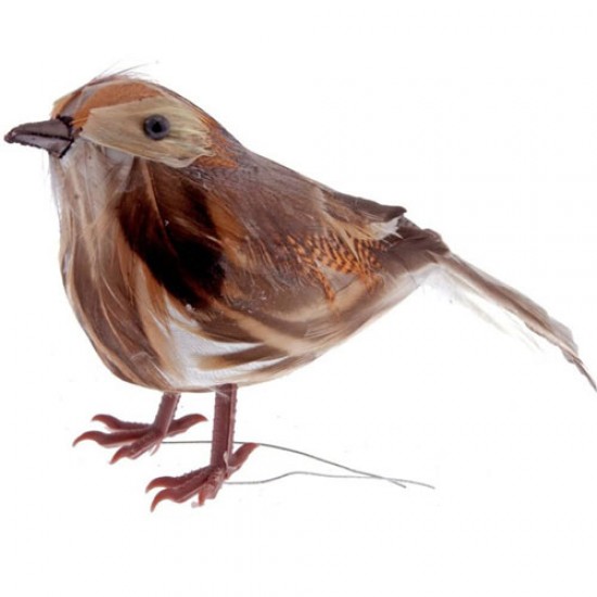 Artificial Birds | Feathered Thrush on Wire - BIR018