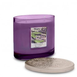 Heart and Home Ellipse Twin Wick Candles Lavender and Sage 230g - HH007 1E