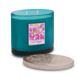 Heart and Home Ellipse Twin Wick Candles Sweet Pea 230g - HH008