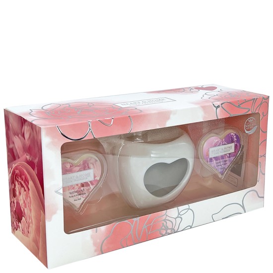 Heart and Home Wax Melt Warmer Gift Set - HH134 1E