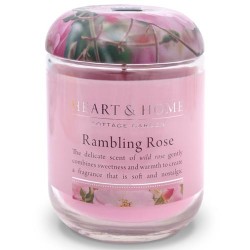 Heart and Home Fragranced Candles Rambling Rose Large Jar 320g - HH009