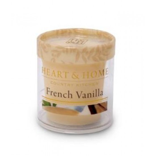 Heart and Home Fragranced Candles French Vanilla Votive - HH031