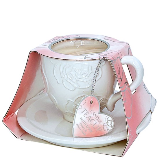 Heart and Home Tea Cup Candle Gift Set - HH136 1E