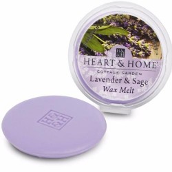 Heart and Home Fragranced Wax Melts Lavender and Sage HH058 1E