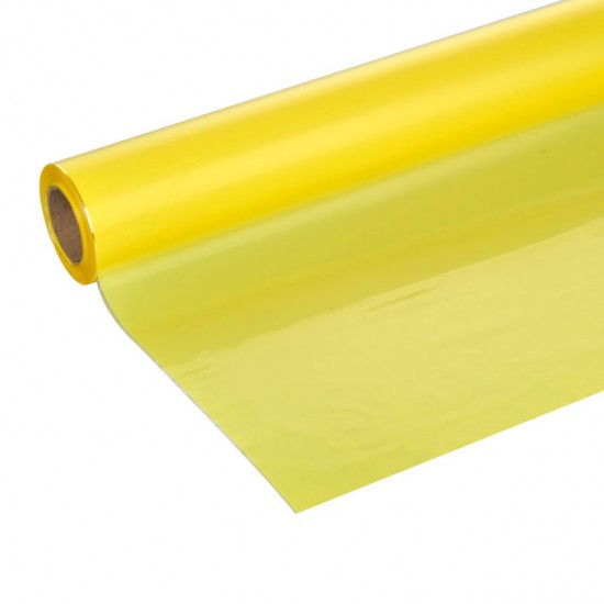 Tinted Cellophane Roll Yellow 80cm x 50m - FILM008