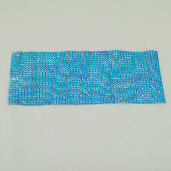 24 Row Diamond Web Glitter Sheets Aqua - CRY033