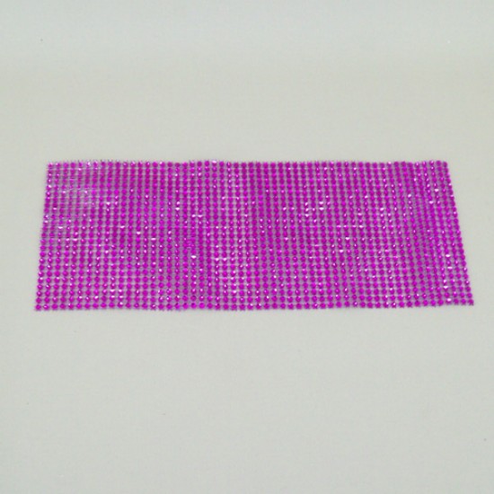 24 Row Diamond Web Glitter Sheets Hot Pink - CRY035