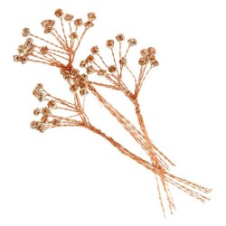 4mm Diamante Branches Rose Gold - CRY023