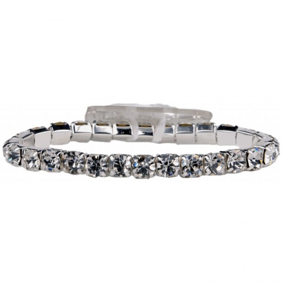 Blingzz Wrist Corsage Bracelet Silver - WCOR137