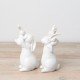 Bunny Ornament Daddy and Baby Shoulder Ride 16.5cm - BUN008