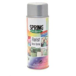 Euro Aerosols Floristry Spray Paint 400ml Brite Silver - PAI003